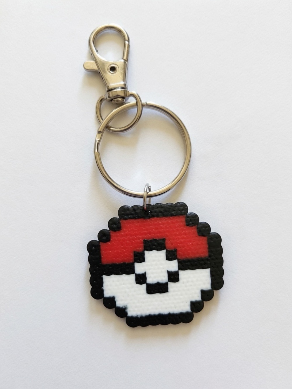 Pokemon Red White Black Pokeball Keychain